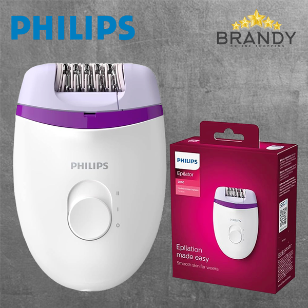 Epilator BRE225 with Ergonomic Grip and Washable Head