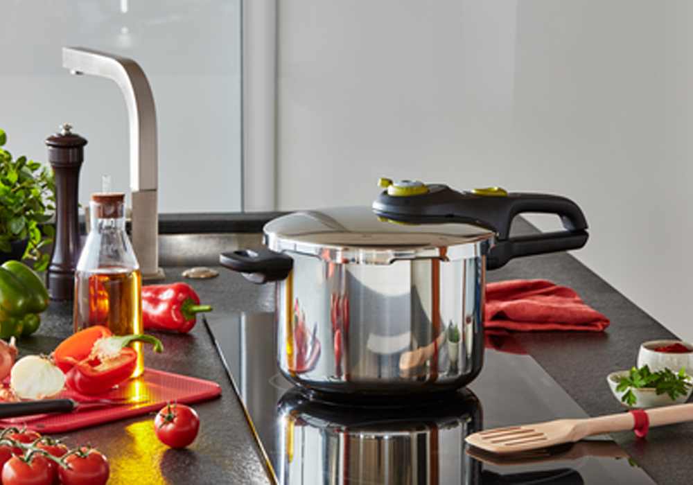Secure Trendy Pressure Cooker 8L, Stainless Steel