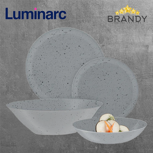Ingmar Grey Dinner Set 19pcs Glass Tableware
