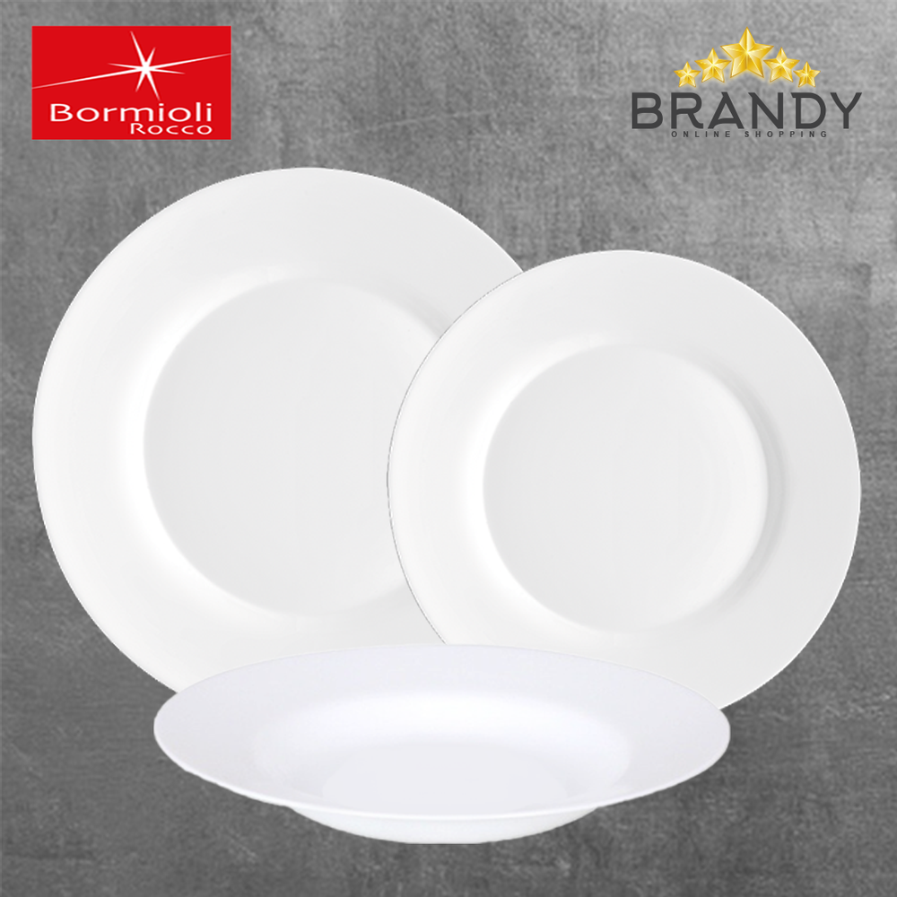 Toledo Dinner Set 18pcs Opal Glass
