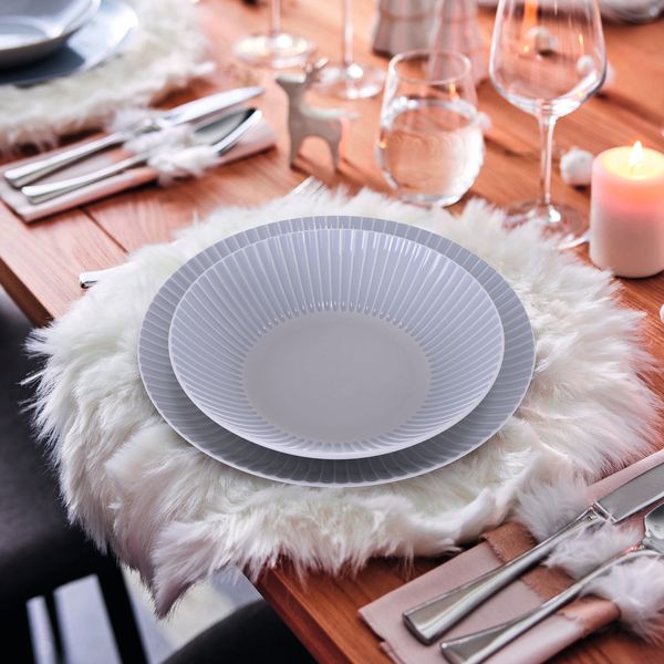 Cottage Granite Dinner Set 18pcs - Opal Glass Tableware