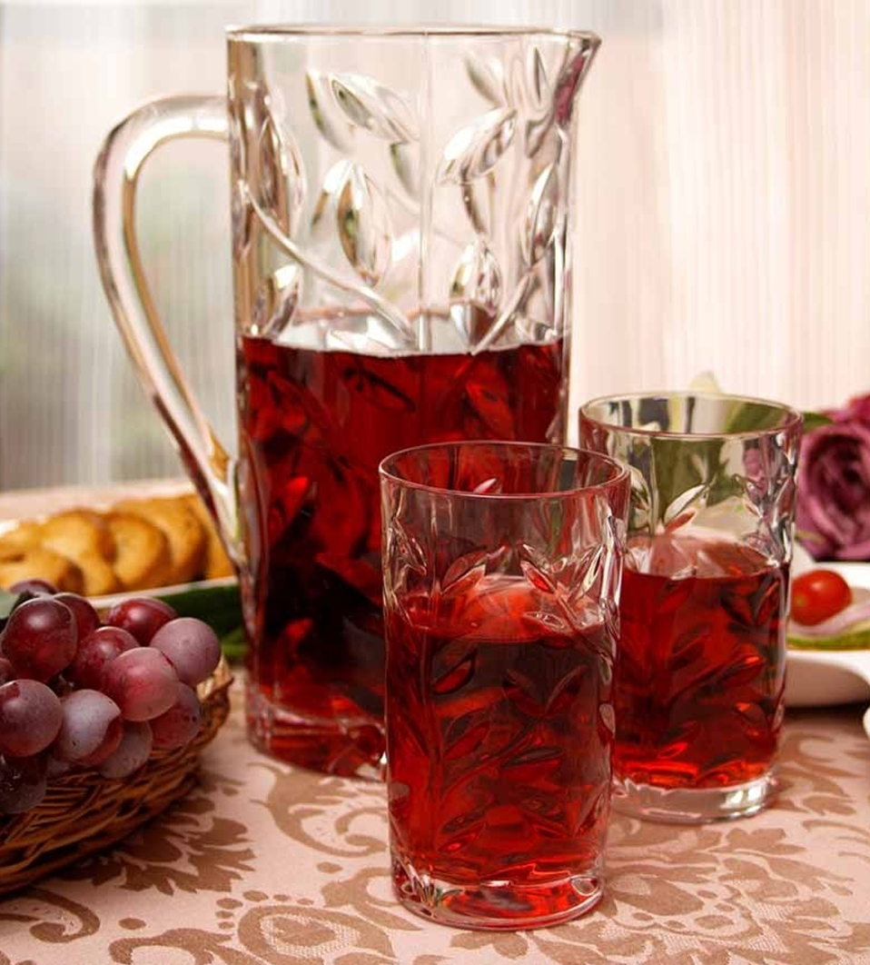 Laurus Drink Set 7pcs Crystal Glassware