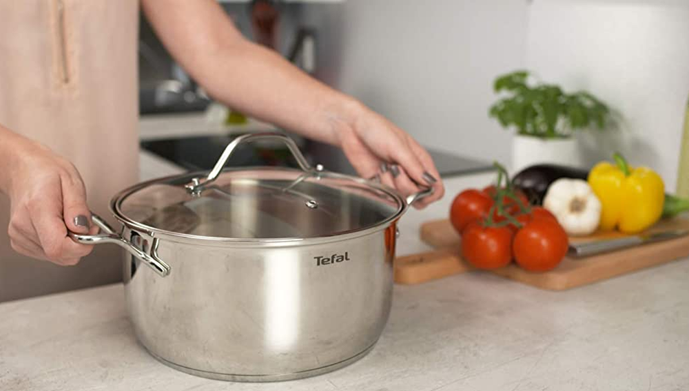 Intuition Stainless Steel Pot with Glass Lid