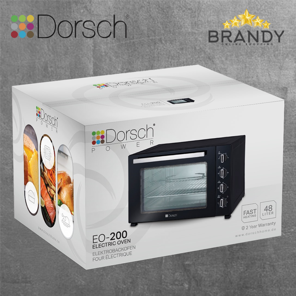 Electric Oven 48L with Timer and Inside Light