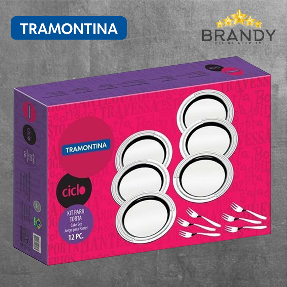 Ciclo Cake Set 12pcs - Stainless Steel Serveware