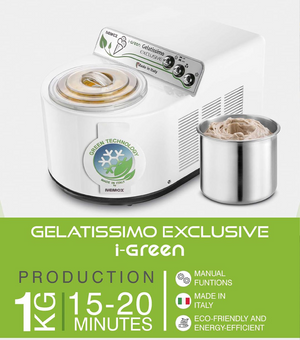 Nemox Gelatissimo Exclusive i-Green 1.5 Liters with Compressor White
