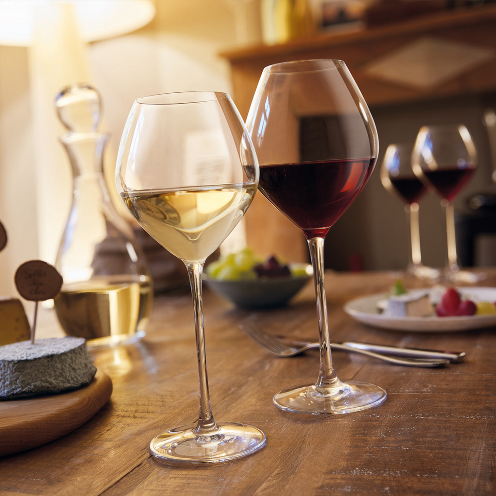 Grand Chais Wine Glasses Set 6pcs - 2 Sizes