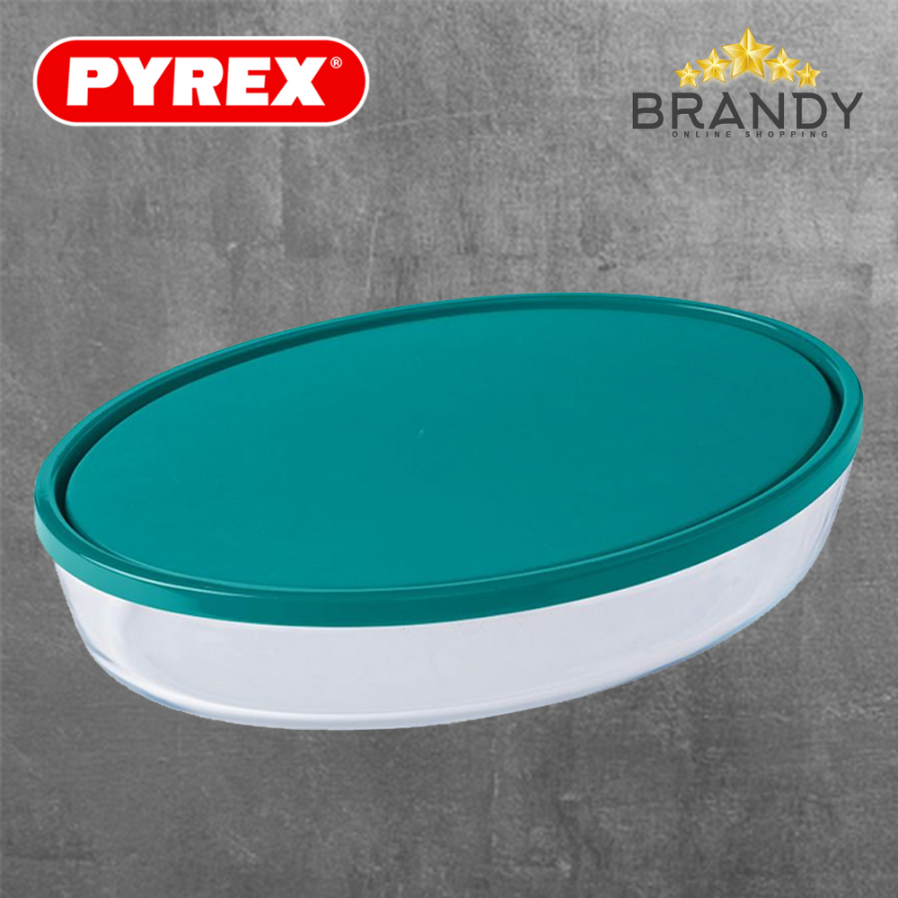 Pyrex Cook & Store Oval Roaster with Lid 35 x 24 cm 3.1 L