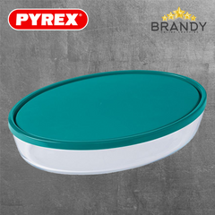 Pyrex Cook & Store Oval Roaster with Lid 35 x 24 cm 3.1 L