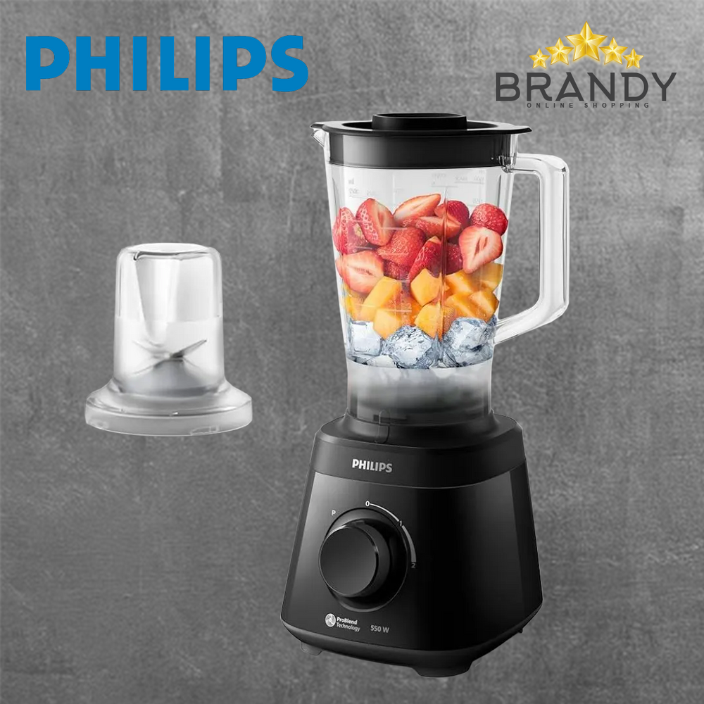 Philips Daily Collection HR2141 Blender 550W 2L Jar with Mill