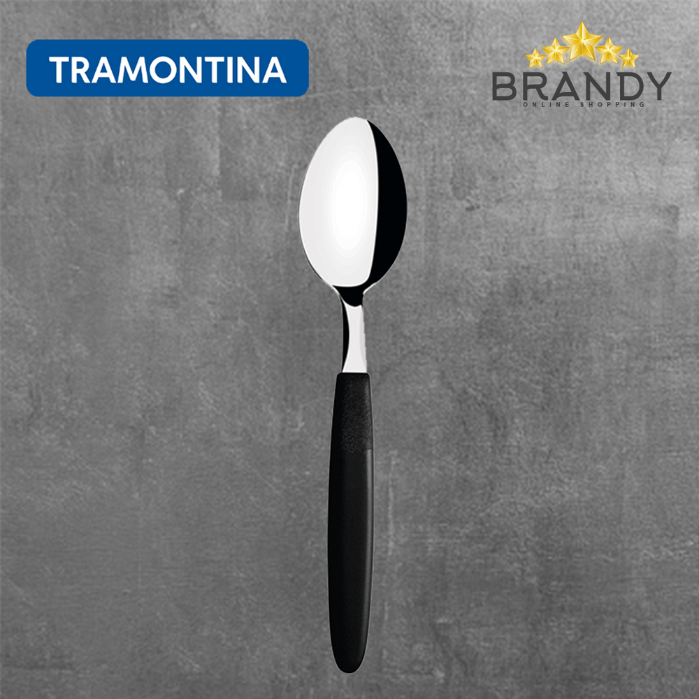 Ipanema Black Dinner Spoons Set 12pcs Stainless Steel