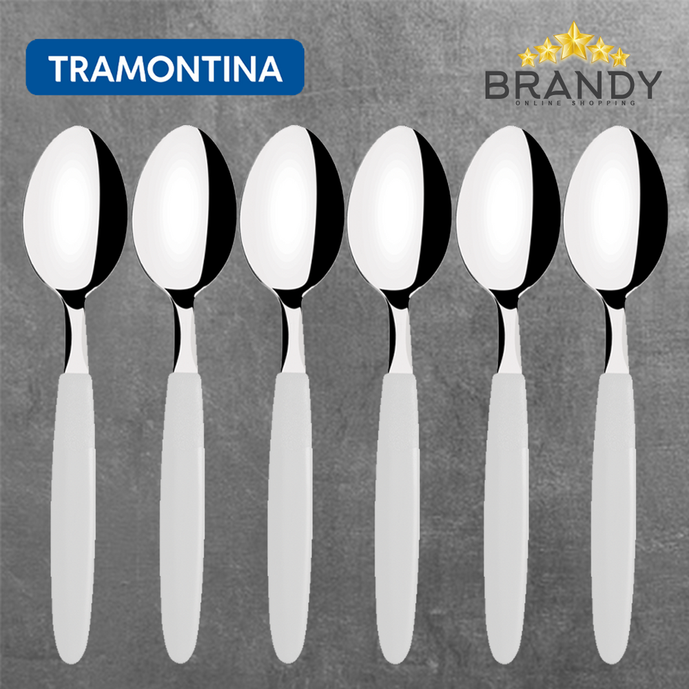 Ipanema White Dinner Spoons Set 12pcs Stainless Steel