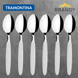 Ipanema White Dinner Spoons Set 12pcs Stainless Steel