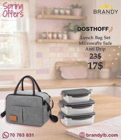 Dosthoff Lunch Bag Set 20.5x15.5x18.5cm XF1254-1