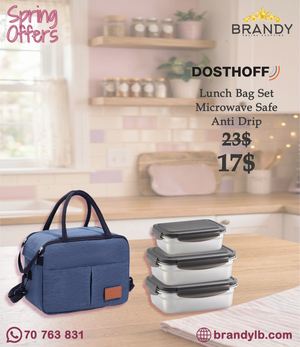 Dosthoff Lunch Bag Set 20.5x15.5x18.5cm XF1254-3