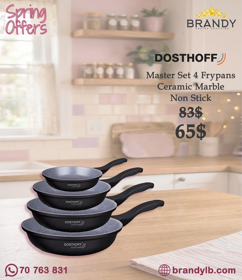 Dosthoff Master Granite Frypans Set 4-Piece 20/24/26/28 cm