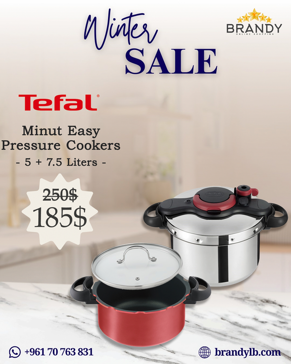 Clipso Minut Easy Pressure Cooker Set 5L + 7.5L