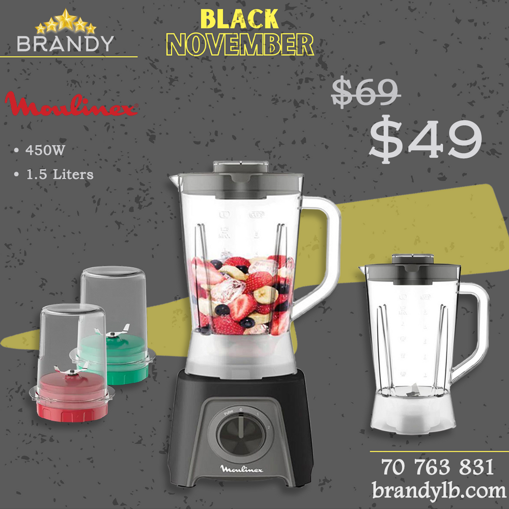 Blendeo Blender 1.5L With Extra Jug & 2 Grinders LM2CR8M2