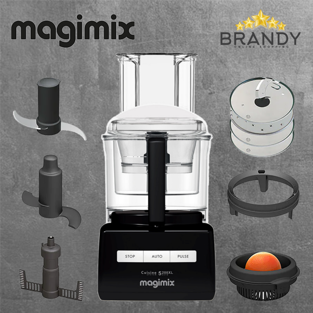 Magimix 5200XL Food Processor 3.6L Black 1100W
