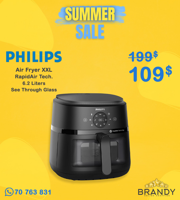 Philips 2000 Series NA230 Air Fryer 6.2L Touchscreen RapidAir Black