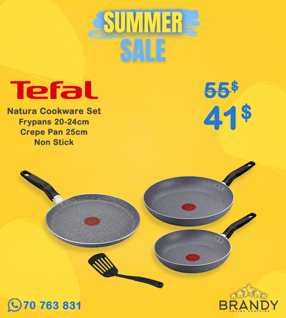 Tefal Nature Frypans Set 4pcs - Non Stick