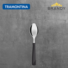 Tramontina New Kolor 12-Piece Tea Spoon Set Black Stainless Steel