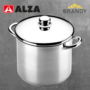 Alza Noblesse Stainless Steel Stock Pot 18/10 Full-Induction Multiple Sizes-1