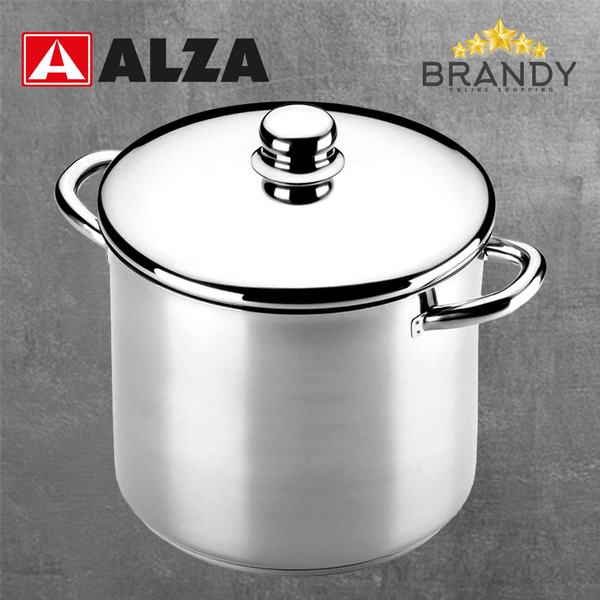 Alza Noblesse Stainless Steel Stock Pot 18/10 Full-Induction Multiple Sizes-1