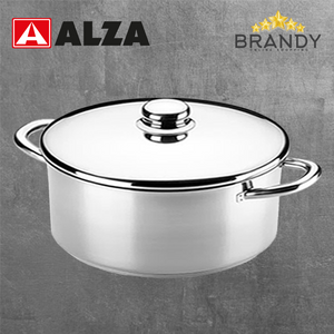 Alza Noblesse Short Pot Stainless Steel 18/10 Full-Induction 20-28 cm-1