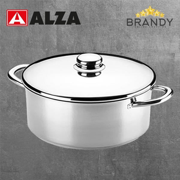 Alza Noblesse Short Pot Stainless Steel 18/10 Full-Induction 20-28 cm-1
