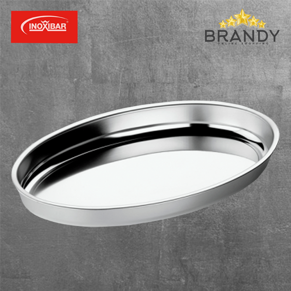 Inoxibar Oval Stainless Steel Oven Trays - 4 Sizes-1
