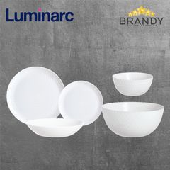 Luminarc Pampille White 38-Piece Opal Glass Dinner Set-1