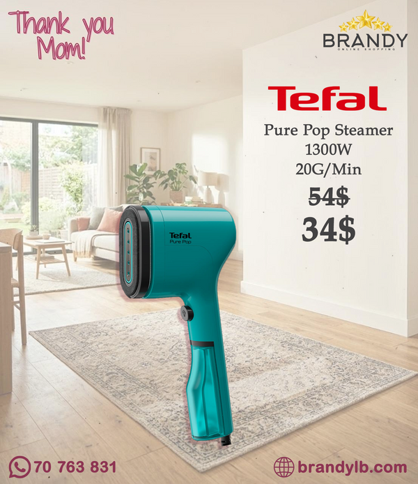 Tefal Pure Pop DT2024 Handheld Garment Steamer 1300W 20 g/min Green