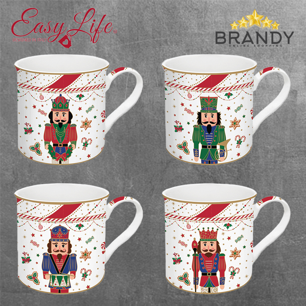 Nutcracker Twist Set 4 Mugs