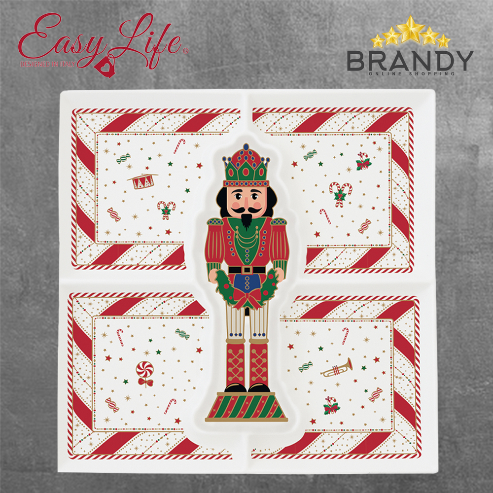 Nutcracker Twist Plate 25x25cm