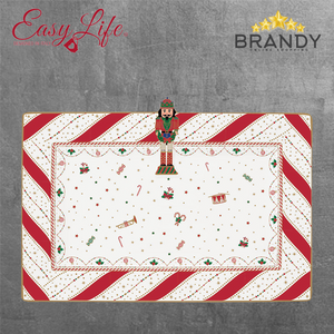 Nutcracker Twist Rectangular Plate 36x24cm