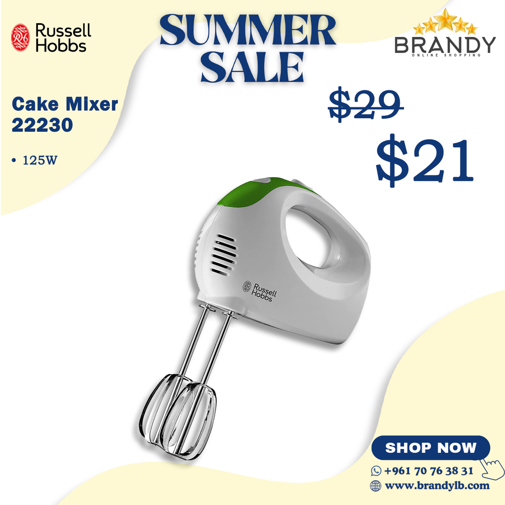 Explore Hand Mixer 22230 with Chrome Beaters