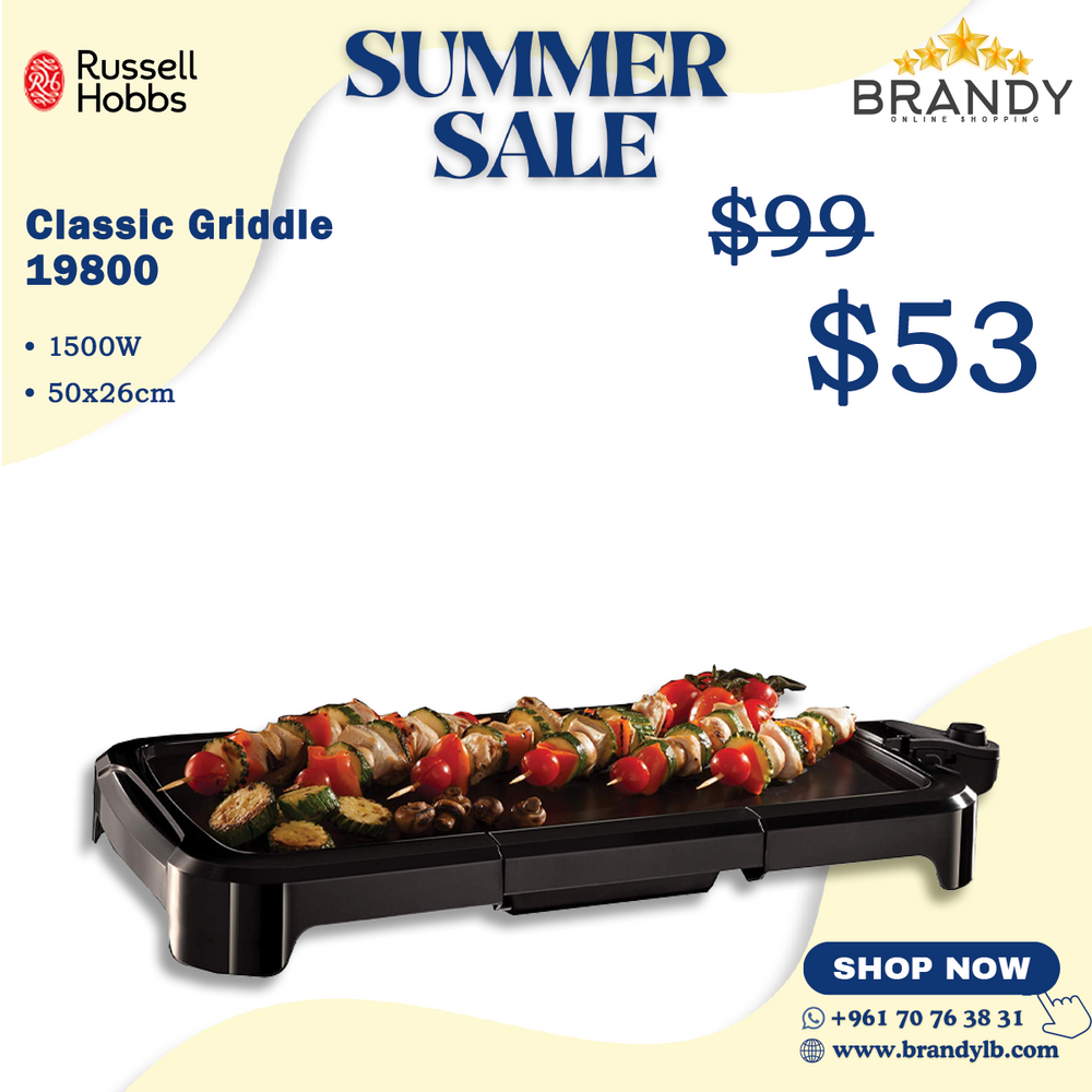 Plancha Grill 19800 with Adjustable Temperature Control