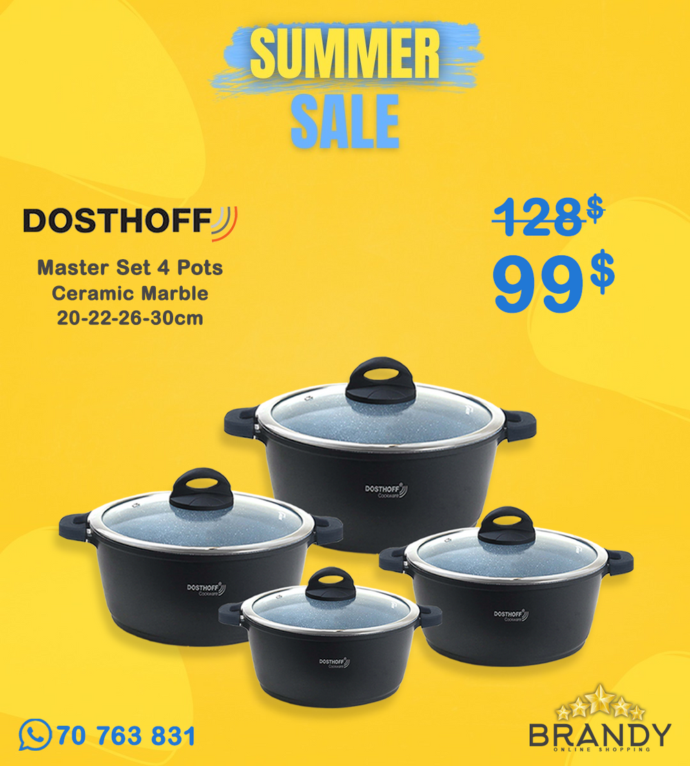 Dosthoff Master Granite Cookware Set 4-Piece Ceramic Non Stick