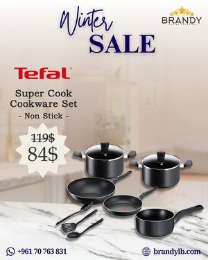 Super Cook Set 10pcs Titanium Non-Stick Cookware