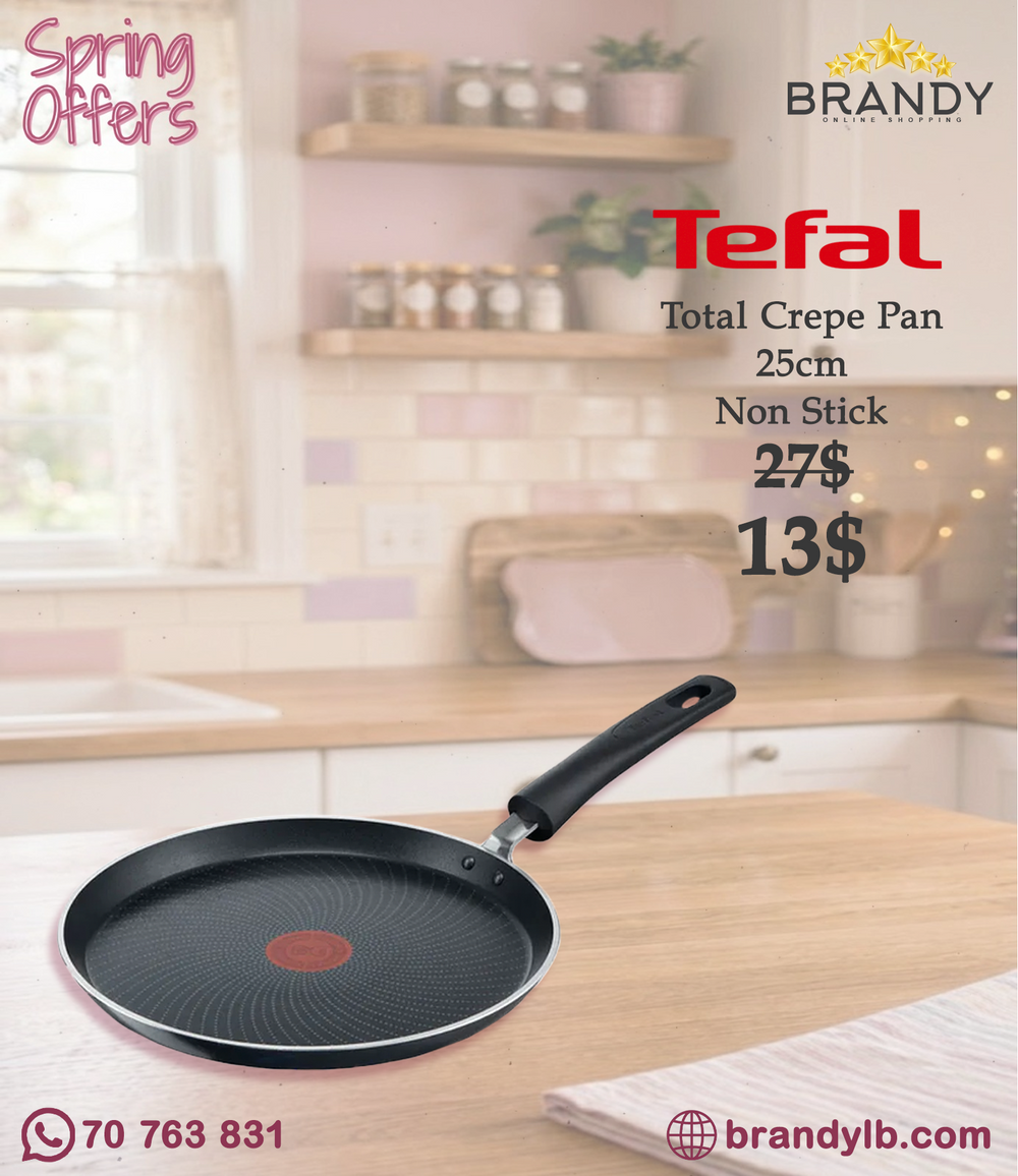 Tefal Total Induction Pancake/Crêpe Pan 25 cm Titanium Nonstick