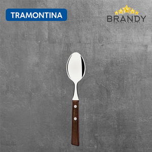 Tramontina Tradicional Tea Spoon Set 12pc Stainless Steel Wood Handles