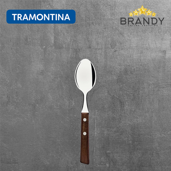 Tramontina Tradicional Tea Spoon Set 12pc Stainless Steel Wood Handles