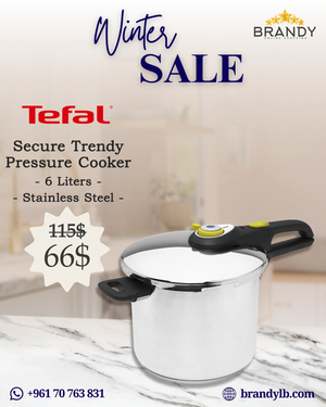 Secure Trendy Pressure Cooker 6 Liters