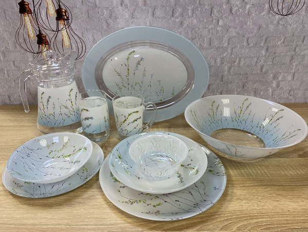Trompette Turquoise Dinner Set 46pcs