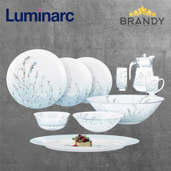 Luminarc Trompette 46-Piece Dinner Set Turquoise P1286