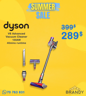 Dyson V8 Advanced Cordless Stick Vacuum 130 AW Motorbar Silver